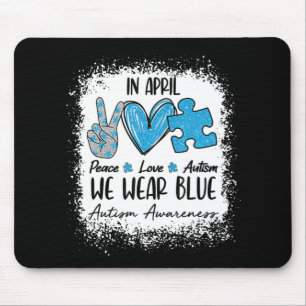 Friedensautismus im April tragen wir Blauer für Au Mousepad