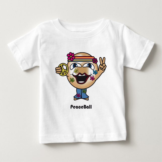 Friedensball Baby T-shirt (Vorderseite)