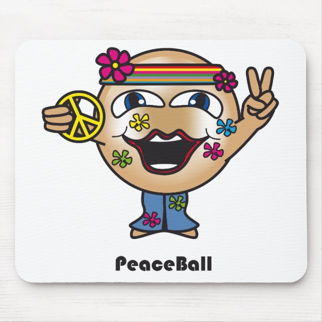 Friedensball Mousepad (Vorne)