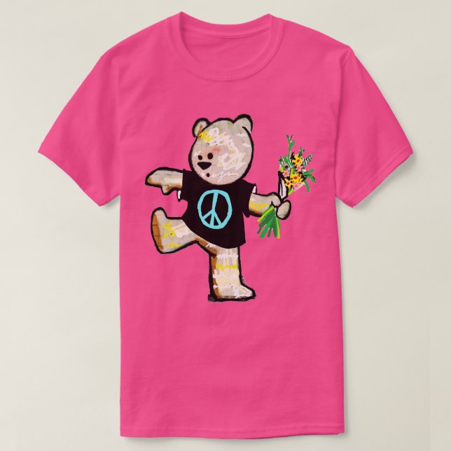Friedensbärengraffiti 1 T-Shirt (Design vorne)