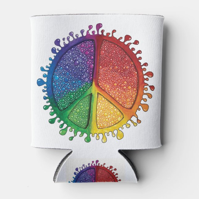 Friedensblasen Dosenkühler (Vorderseite)