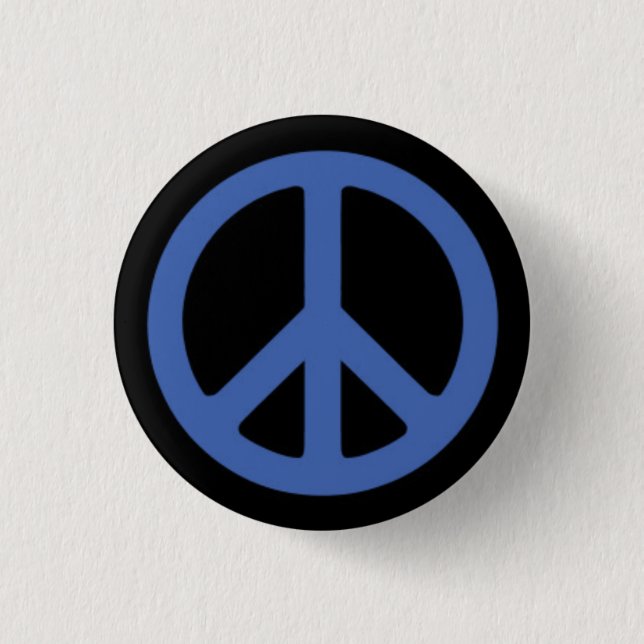 Friedensblau Button (Vorderseite)