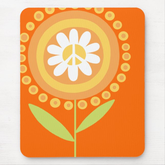 FriedensBlume Mausunterlage Mousepad (Vorne)