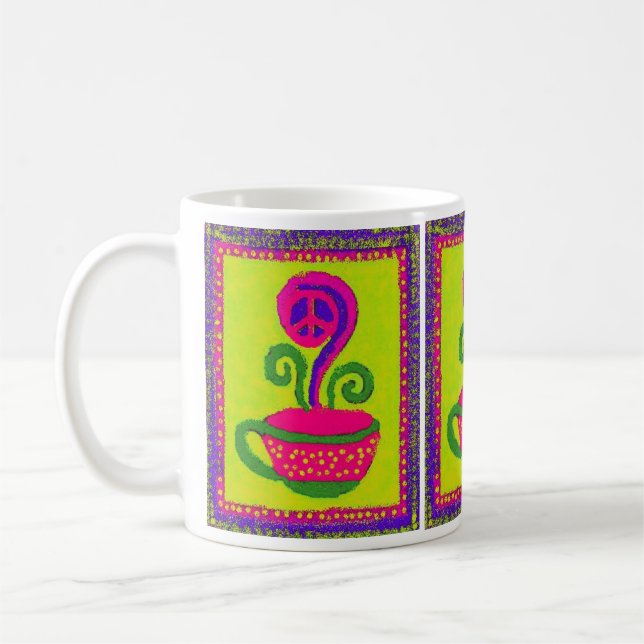 FriedensBlumen-Kaffee-Tasse Kaffeetasse (Links)