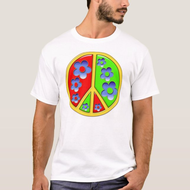 FriedensBlumen T-Shirt (Vorderseite)