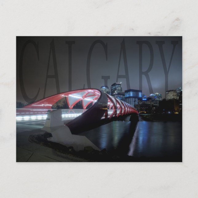 Friedensbrücke, Calgary Postkarte (Vorderseite)