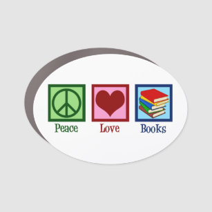 Friedensbücher für die Liebe Auto Magnet