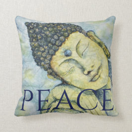 Friedensbuddha-Aquarell-Kunst-Wurfs-Kissen Kissen
