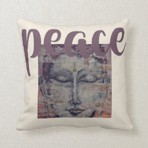 Friedensbuntes Buddha-Aquarell-Kunst-Wurfs-Kissen Kissen