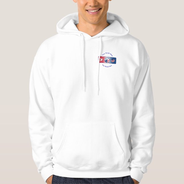 Friedenscorps-Taubenschild-Shirt Hoodie (Vorderseite)