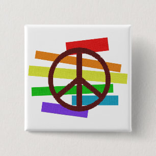 Friedensfarbflagge Stoff ähnlich Button