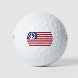Friedensflagge der Vereinten Staaten Golfball