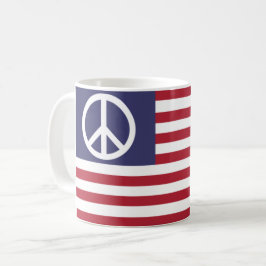 Friedensflagge der Vereinten Staaten Kaffeetasse
