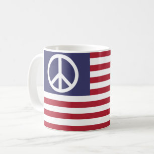 Friedensflagge der Vereinten Staaten Kaffeetasse