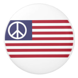 Friedensflagge der Vereinten Staaten Keramikknauf