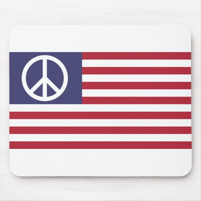 Friedensflagge der Vereinten Staaten Mousepad (Vorne)