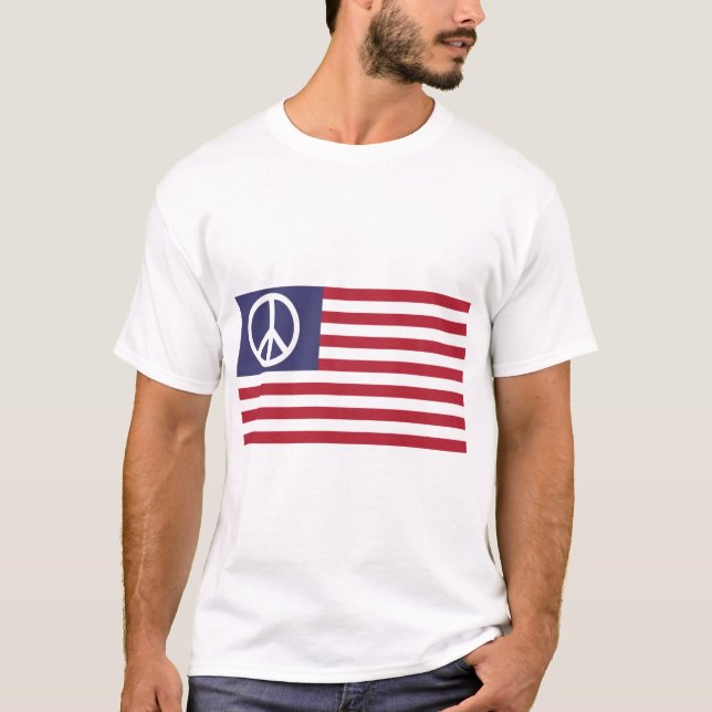 Friedensflagge der Vereinten Staaten T-Shirt (Vorderseite)