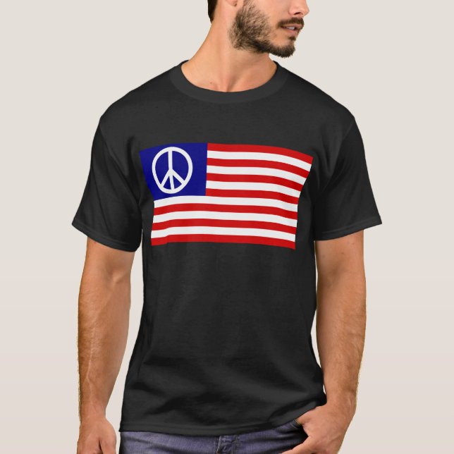 Friedensflagge T-Shirt (Vorderseite)