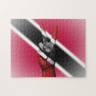 Friedensflagge von Trinidad und Tobago. Puzzle