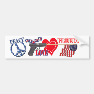 FRIEDENSFREIHEIT (STÜCK) LIEBE (FLAG) AUTOAUFKLEBE AUTOAUFKLEBER