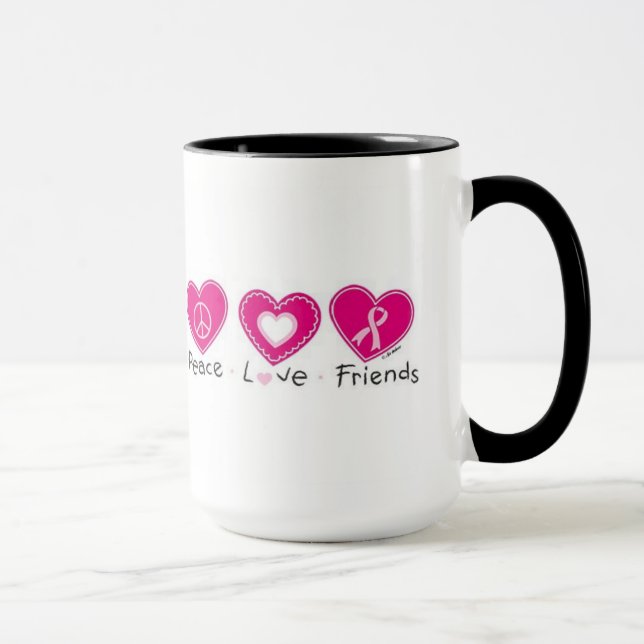 Friedensfreunde Liebe Tasse (Rechts)