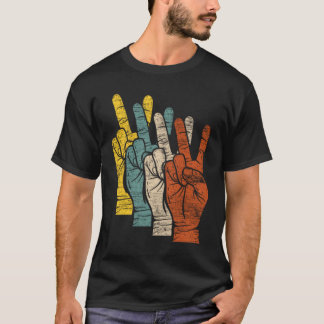 Friedensfriedenszeichen Hände T-Shirt