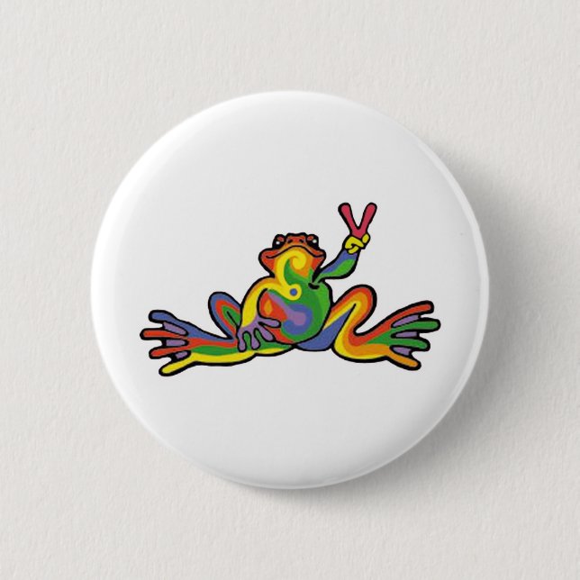 Friedensfrosch Button (Vorderseite)