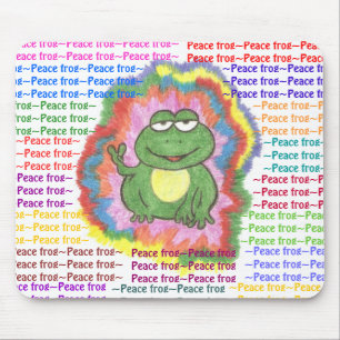 Friedensfrosch-Mausunterlage Mousepad