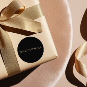 Friedensfürst Gold Aufkleber –Weihnachten für Chri