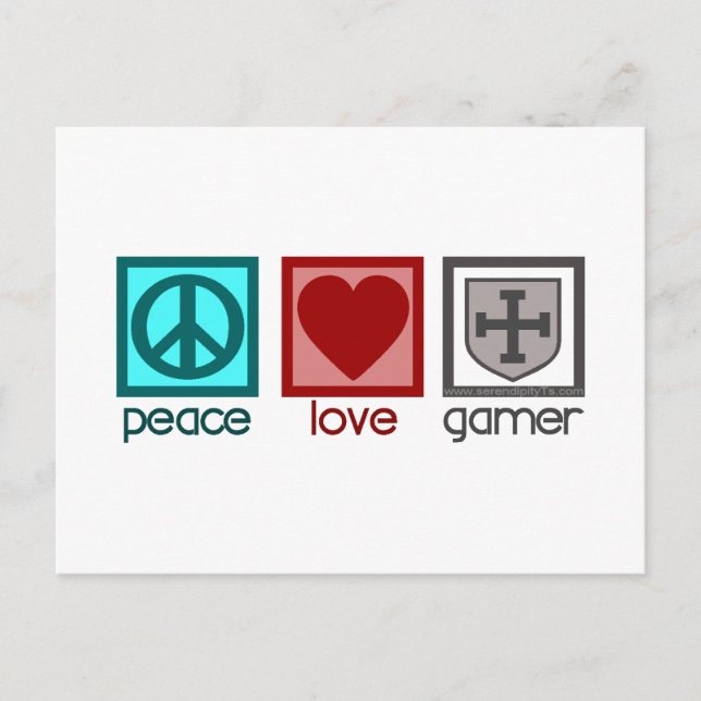 FriedensGamer Postkarte (Vorderseite)