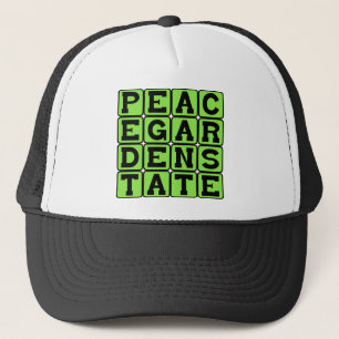 Friedensgarten-Staat, North Dakota Spitzname Truckerkappe