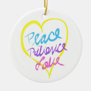 Friedensgeduldigkeit Liebe Ornament