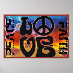 FRIEDENSGEFÜHL LIEBE POSTER