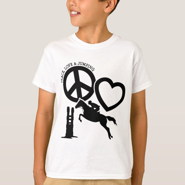 FRIEDENSGERECHTIGTE LIEBE T-Shirt (Vorderseite)