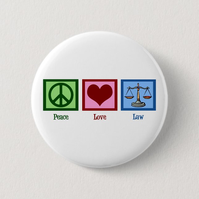 Friedensgesetz und Liebe Button (Vorderseite)