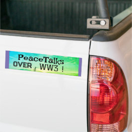 Friedensgespräche über WW3! Autoaufkleber