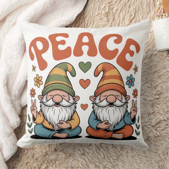 Friedensgnome Kissen (Decke)