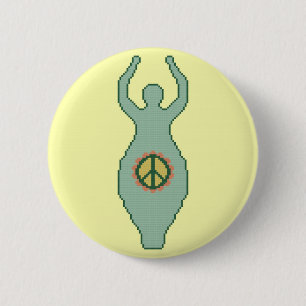 Friedensgöttin-Knopf Button