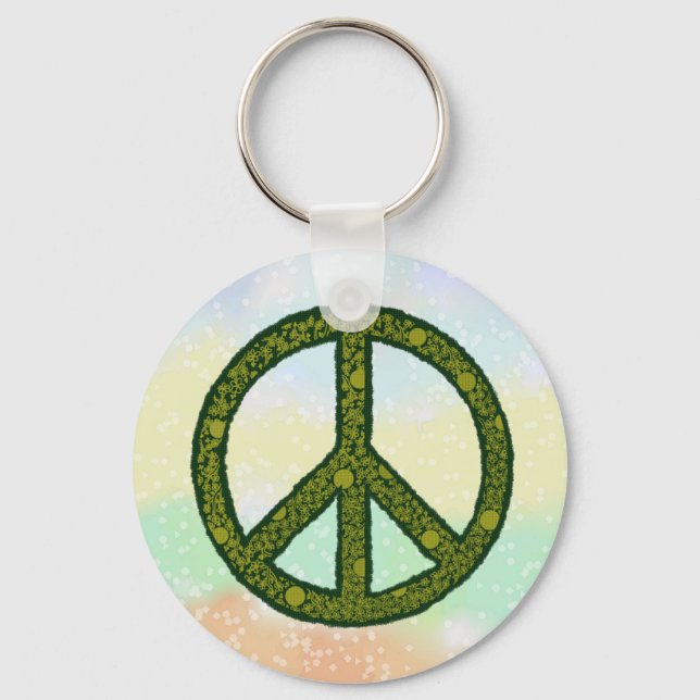 Friedensgrün Schlüsselanhänger (Vorderseite)