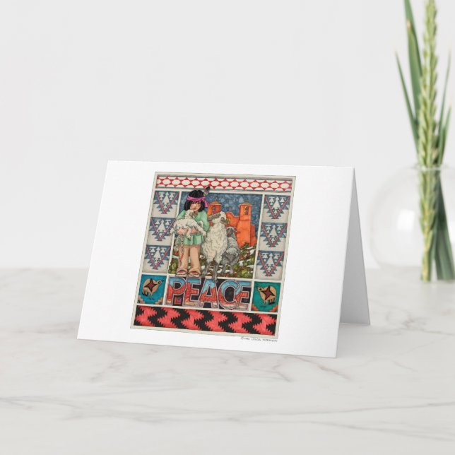 FRIEDENSGrußkarte Karte (Vorderseite)