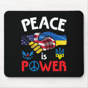 Friedenshandshake USA Ukraine Einheit Zusammen Mousepad