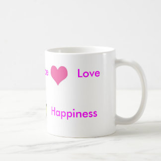 Friedenshübsches Herz, Frieden, Liebe, Happi… Kaffeetasse