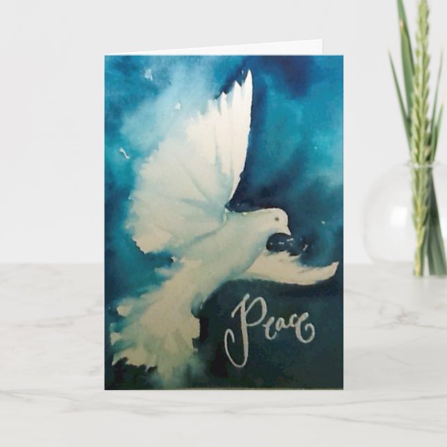 Friedenskarte Feiertagskarte (Vorderseite)