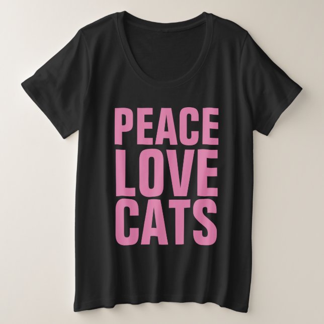 FRIEDENSKATZEN CAT-T - Shirt LIEBE (Design vorne)