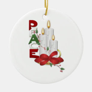 Friedenskerzenband von unserem Haus zu Ihnen Keramikornament