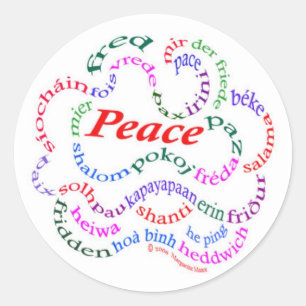 Friedenskleber Runder Aufkleber