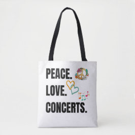 FRIEDENSKONZERTE LEINWAND TOTE BAG