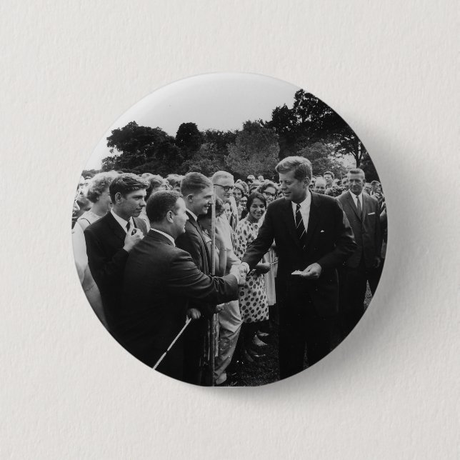 Friedenskorps-Freiwillige Präsidenten-Kennedy Button (Vorderseite)