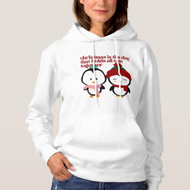 FRIEDENSLAUGHTER LIEBE FAMILIENFEIERCHRISTMAS HOODIE (Vorderseite)