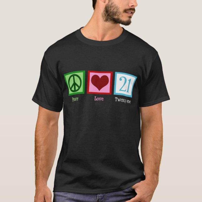 FriedensLiebe 21 T-Shirt (Vorderseite)